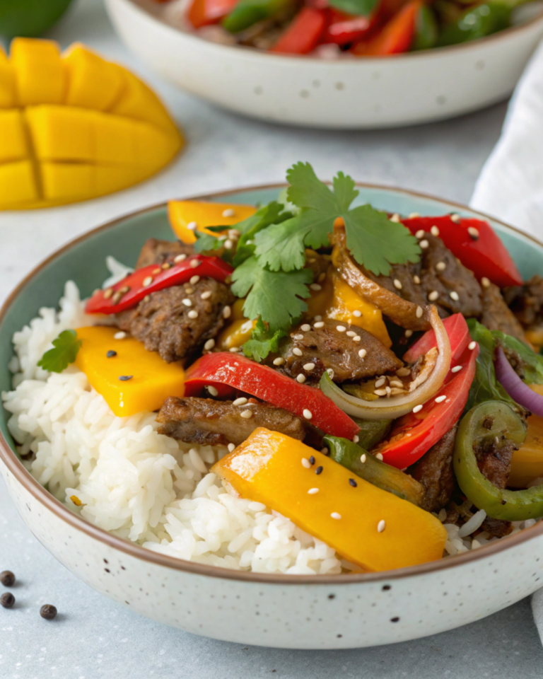 Beef and Mango Stir-Fry