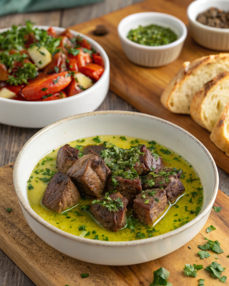 Garlic Butter Steak Bites with Chimichurri Sauce